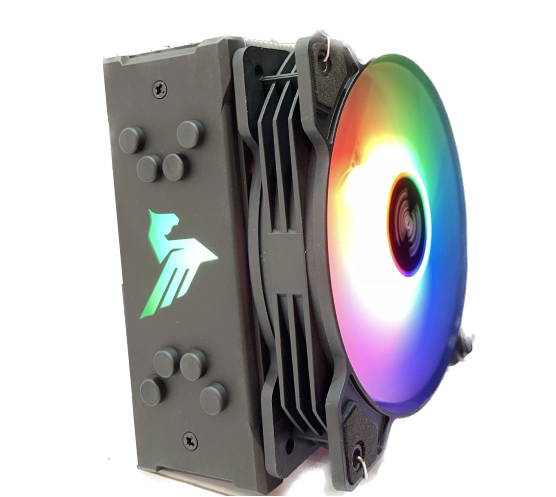 Tản nhiệt khí CPU TOMATO AM-6300 led RGB - màu đen